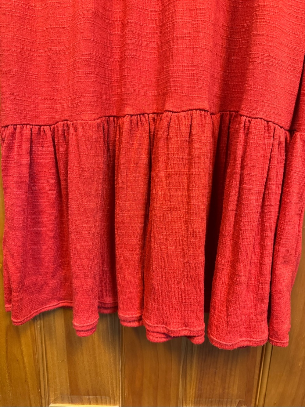Max Studio Red Tiered Wrap Dress XL NWT - Picture 6 of 7